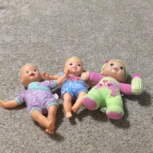 Three baby dolls